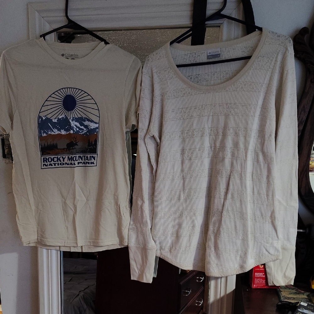 Columbia Cream Short Sleeve Shirt